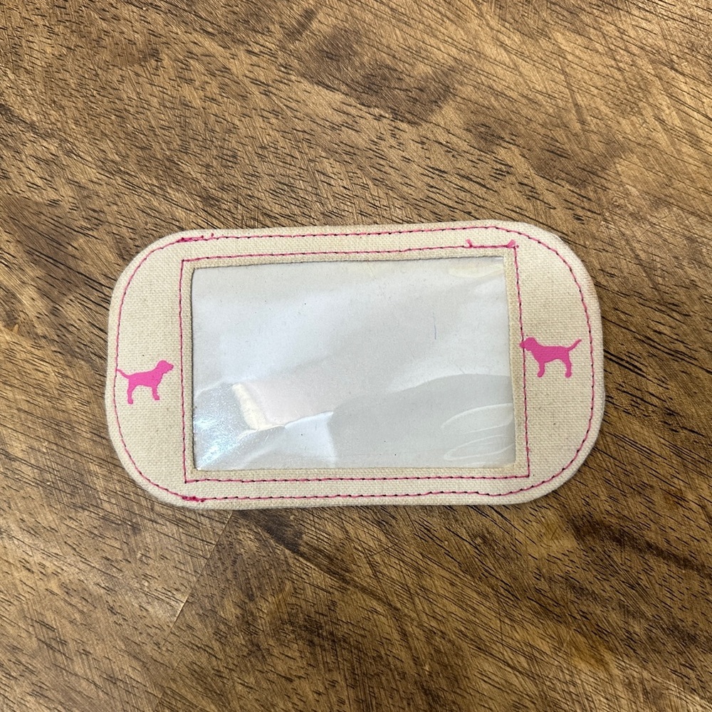 Victoria’s Secret Pink Rare Canvas Dog Logo Store Display Collectors Tag! NWTS